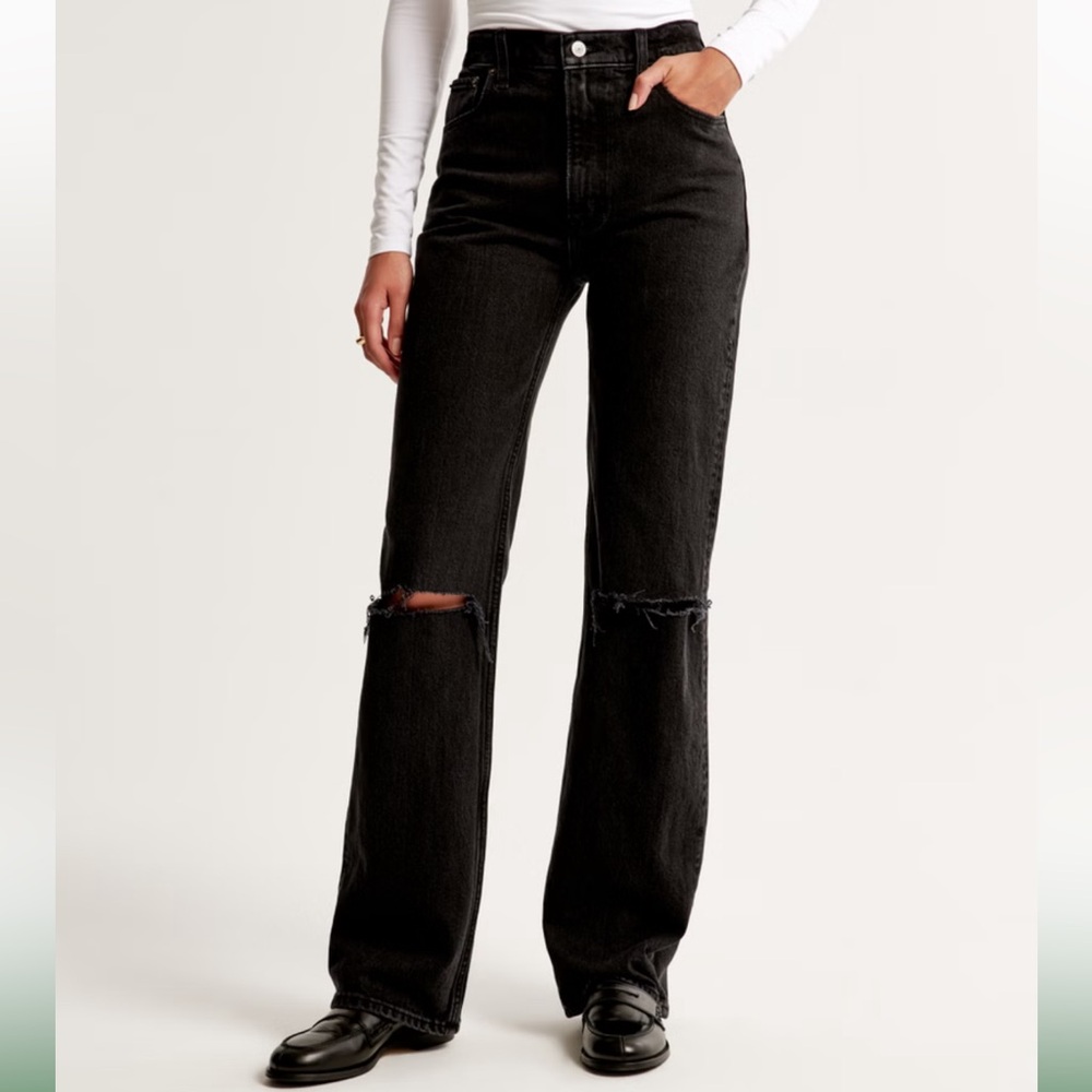 Abercrombie High Rise 90s Relaxed Jean NWT